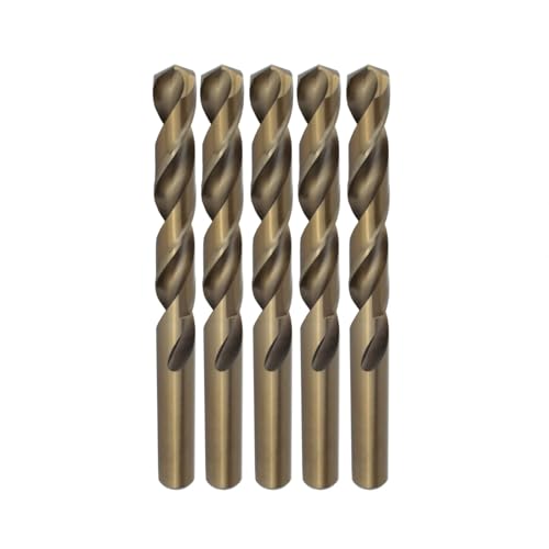 Weischer® - HSS-Co Spiralbohrer Ø 3,5 mm | 5 Stück | Stahlbohrer Metallbohrer Eisenbohrer | Cobald Bohrer für Metall, Stahl, Aluminium, Edelstahl | stabil & bruchfest von Weischer