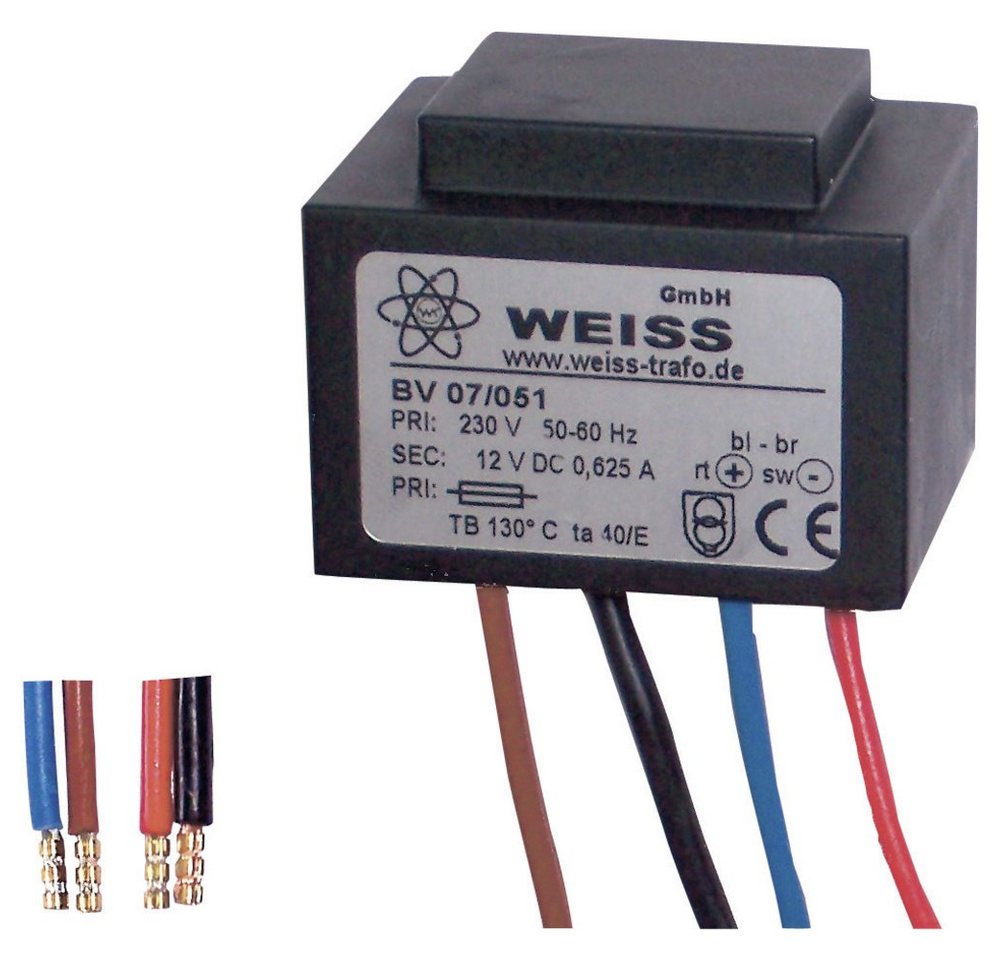 Weiss Elektrotechnik Weiss Elektrotechnik 07/051 Kompaktnetzteil Transformator 1 x 230 V 1 Trafo von Weiss Elektrotechnik