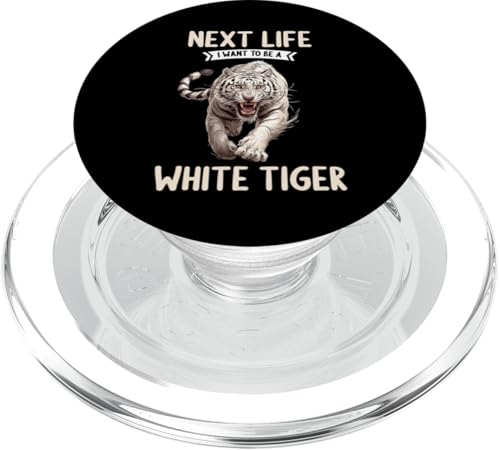 White Tiger Weiße Tiger Weißer Tiger PopSockets PopGrip für MagSafe White Tiger Weiße Tiger Weißer Tiger PopSockets PopGrip für MagSafe von Weiße Tiger Weißer Tiger Geschenk Shop