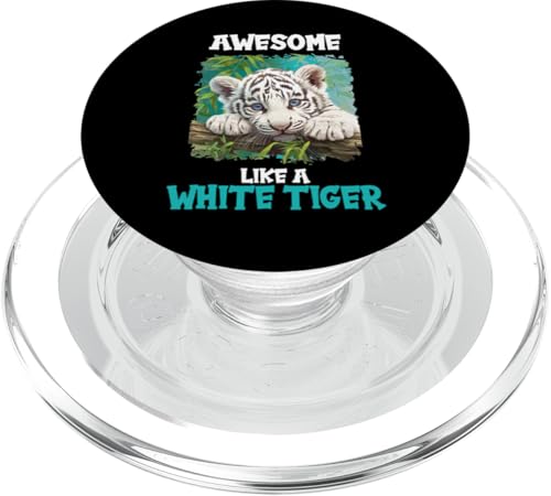 White Tiger Weiße Tiger Weißer Tiger PopSockets PopGrip für MagSafe White Tiger Weiße Tiger Weißer Tiger PopSockets PopGrip für MagSafe von Weiße Tiger Weißer Tiger Geschenk Shop