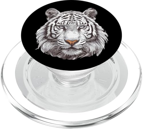 White Tiger Weiße Tiger Weißer Tiger PopSockets PopGrip für MagSafe White Tiger Weiße Tiger Weißer Tiger PopSockets PopGrip für MagSafe von Weiße Tiger Weißer Tiger Geschenk Shop