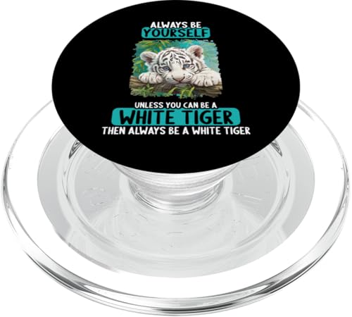 White Tiger Weiße Tiger Weißer Tiger PopSockets PopGrip für MagSafe White Tiger Weiße Tiger Weißer Tiger PopSockets PopGrip für MagSafe von Weiße Tiger Weißer Tiger Geschenk Shop