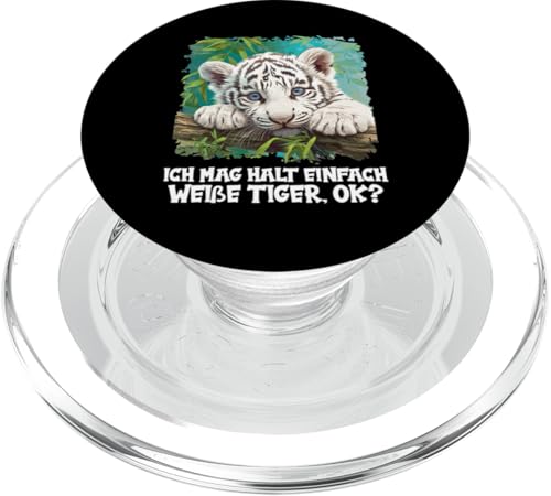 White Tiger Weiße Tiger Weißer Tiger PopSockets PopGrip für MagSafe White Tiger Weiße Tiger Weißer Tiger PopSockets PopGrip für MagSafe von Weiße Tiger Weißer Tiger Geschenk Shop