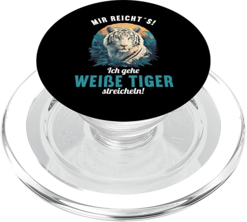 White Tiger Weiße Tiger Weißer Tiger PopSockets PopGrip für MagSafe White Tiger Weiße Tiger Weißer Tiger PopSockets PopGrip für MagSafe von Weiße Tiger Weißer Tiger Geschenk Shop