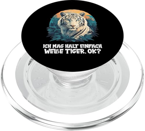 White Tiger Weiße Tiger Weißer Tiger PopSockets PopGrip für MagSafe White Tiger Weiße Tiger Weißer Tiger PopSockets PopGrip für MagSafe von Weiße Tiger Weißer Tiger Geschenk Shop