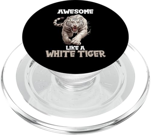 White Tiger Weiße Tiger Weißer Tiger PopSockets PopGrip für MagSafe White Tiger Weiße Tiger Weißer Tiger PopSockets PopGrip für MagSafe von Weiße Tiger Weißer Tiger Geschenk Shop