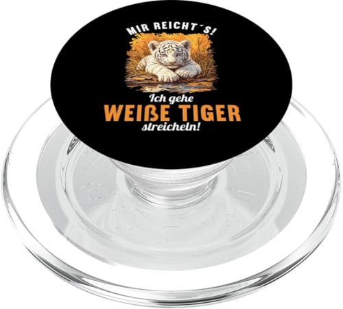 White Tiger Weiße Tiger Weißer Tiger PopSockets PopGrip für MagSafe White Tiger Weiße Tiger Weißer Tiger PopSockets PopGrip für MagSafe von Weiße Tiger Weißer Tiger Geschenk Shop