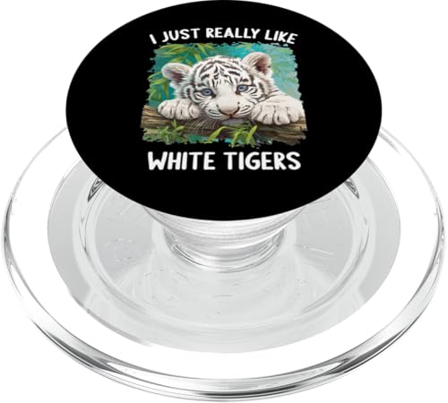 White Tiger Weiße Tiger Weißer Tiger PopSockets PopGrip für MagSafe White Tiger Weiße Tiger Weißer Tiger PopSockets PopGrip für MagSafe von Weiße Tiger Weißer Tiger Geschenk Shop