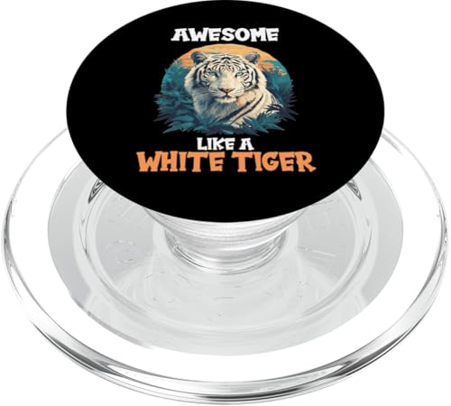 White Tiger Weiße Tiger Weißer Tiger PopSockets PopGrip für MagSafe White Tiger Weiße Tiger Weißer Tiger PopSockets PopGrip für MagSafe von Weiße Tiger Weißer Tiger Geschenk Shop