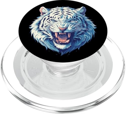 White Tiger Weiße Tiger Weißer Tiger PopSockets PopGrip für MagSafe White Tiger Weiße Tiger Weißer Tiger PopSockets PopGrip für MagSafe von Weiße Tiger Weißer Tiger Geschenk Shop
