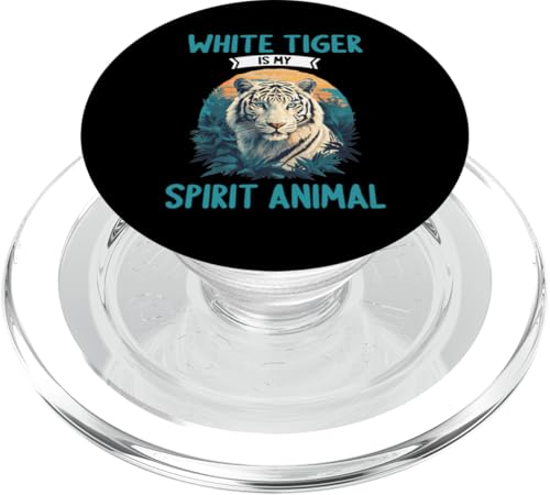 White Tiger Weiße Tiger Weißer Tiger PopSockets PopGrip für MagSafe White Tiger Weiße Tiger Weißer Tiger PopSockets PopGrip für MagSafe von Weiße Tiger Weißer Tiger Geschenk Shop