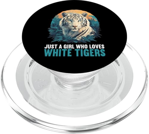 White Tiger Weiße Tiger Weißer Tiger PopSockets PopGrip für MagSafe White Tiger Weiße Tiger Weißer Tiger PopSockets PopGrip für MagSafe von Weiße Tiger Weißer Tiger Geschenk Shop