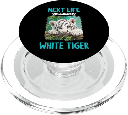 White Tiger Weiße Tiger Weißer Tiger PopSockets PopGrip für MagSafe White Tiger Weiße Tiger Weißer Tiger PopSockets PopGrip für MagSafe von Weiße Tiger Weißer Tiger Geschenk Shop
