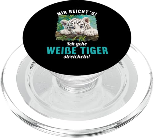 White Tiger Weiße Tiger Weißer Tiger PopSockets PopGrip für MagSafe White Tiger Weiße Tiger Weißer Tiger PopSockets PopGrip für MagSafe von Weiße Tiger Weißer Tiger Geschenk Shop