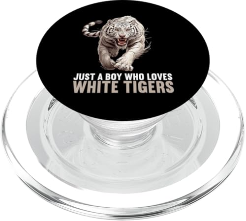 White Tiger Weiße Tiger Weißer Tiger PopSockets PopGrip für MagSafe White Tiger Weiße Tiger Weißer Tiger PopSockets PopGrip für MagSafe von Weiße Tiger Weißer Tiger Geschenk Shop