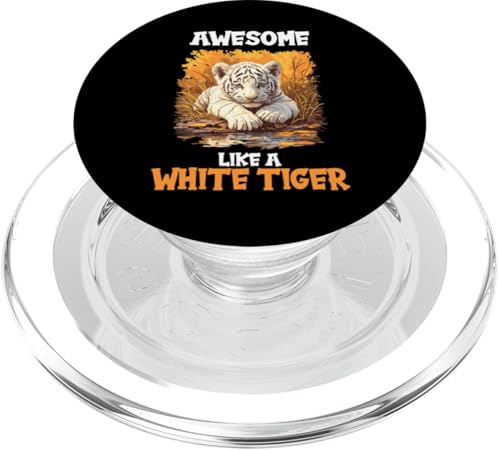 White Tiger Weiße Tiger Weißer Tiger PopSockets PopGrip für MagSafe White Tiger Weiße Tiger Weißer Tiger PopSockets PopGrip für MagSafe von Weiße Tiger Weißer Tiger Geschenk Shop