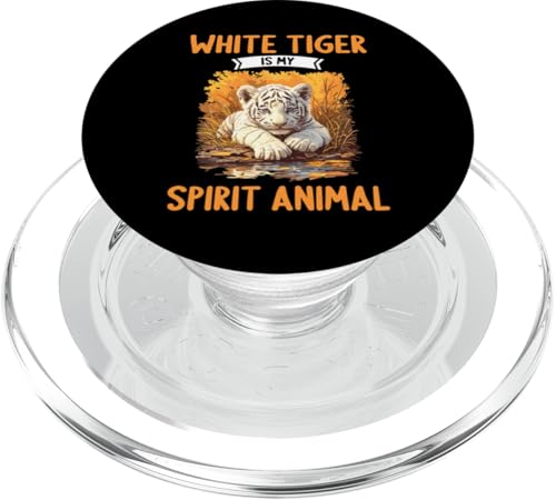 White Tiger Weiße Tiger Weißer Tiger PopSockets PopGrip für MagSafe White Tiger Weiße Tiger Weißer Tiger PopSockets PopGrip für MagSafe von Weiße Tiger Weißer Tiger Geschenk Shop