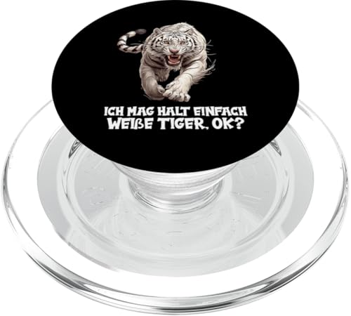 White Tiger Weiße Tiger Weißer Tiger PopSockets PopGrip für MagSafe White Tiger Weiße Tiger Weißer Tiger PopSockets PopGrip für MagSafe von Weiße Tiger Weißer Tiger Geschenk Shop