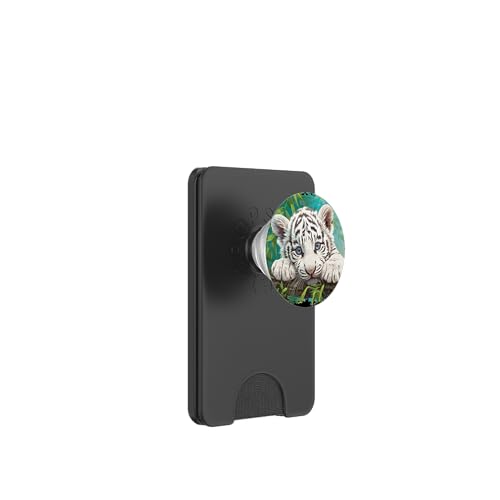White Tiger Weiße Tiger Weißer Tiger PopSockets PopWallet für MagSafe White Tiger Weiße Tiger Weißer Tiger PopSockets PopWallet für MagSafe von Weiße Tiger Weißer Tiger Geschenk Shop