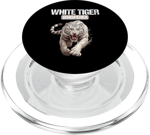 White Tiger Whisperer Weiße Tiger Weißer Tiger PopSockets PopGrip für MagSafe White Tiger Whisperer Weiße Tiger Weißer Tiger PopSockets PopGrip für MagSafe von Weiße Tiger Weißer Tiger Geschenk Shop