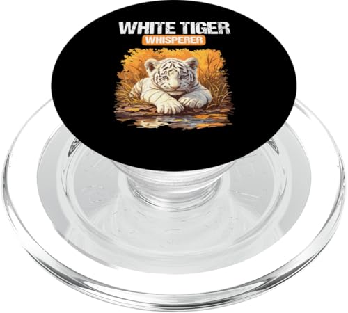 White Tiger Whisperer Weiße Tiger Weißer Tiger PopSockets PopGrip für MagSafe White Tiger Whisperer Weiße Tiger Weißer Tiger PopSockets PopGrip für MagSafe von Weiße Tiger Weißer Tiger Geschenk Shop