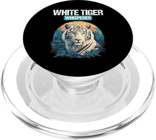 White Tiger Whisperer Weiße Tiger Weißer Tiger PopSockets PopGrip für MagSafe White Tiger Whisperer Weiße Tiger Weißer Tiger PopSockets PopGrip für MagSafe von Weiße Tiger Weißer Tiger Geschenk Shop