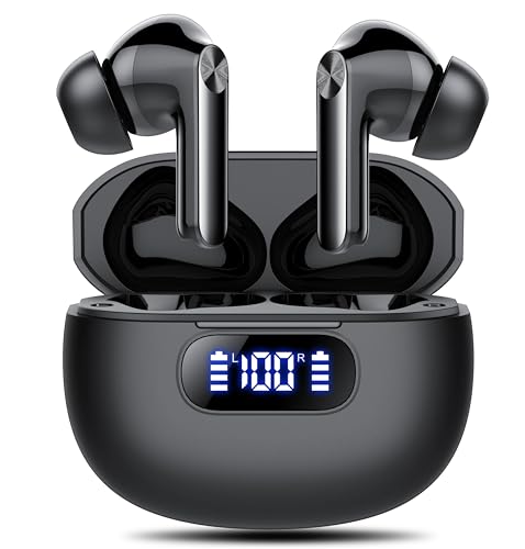 Kopfhörer Kabellos Bluetooth, In Ear Kopfhörer Bluetooth 5.3 mit 4 ENC Noise Cancelling Mic, 2025 Neue Kopfhörer Kabellos LED Anzeige, 48Std Earbuds, HiFi Stereo IP7 Wasserdicht Ohrhörer für Arbeit Kopfhörer Kabellos Bluetooth, In Ear Kopfhörer Bluetooth 5.3 mit 4 ENC Noise Cancelling Mic, 2025 Neue Kopfhörer Kabellos LED Anzeige, 48Std Earbuds, HiFi Stereo IP7 Wasserdicht Ohrhörer für Arbeit von Wekily