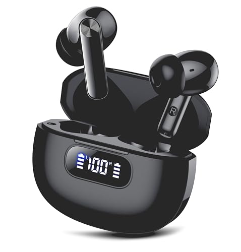 Bluetooth Kopfhörer, In Ear Kopfhörer Kabellos Bluetooth 5.3 mit 4 ENC Noise Cancelling Mic, 2024 Neue Kopfhörer Kabellos LED Anzeige, 48Std Earbuds, HiFi Stereo IP7 Wasserdicht Ohrhörer für Arbeit Bluetooth Kopfhörer, In Ear Kopfhörer Kabellos Bluetooth 5.3 mit 4 ENC Noise Cancelling Mic, 2024 Neue Kopfhörer Kabellos LED Anzeige, 48Std Earbuds, HiFi Stereo IP7 Wasserdicht Ohrhörer für Arbeit von Wekily