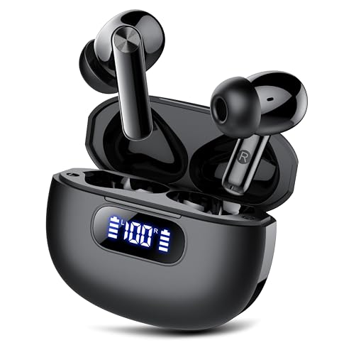 Bluetooth Kopfhörer, In Ear Kopfhörer Kabellos Bluetooth 5.3 mit 4 ENC Noise Cancelling Mic, 2024 Neue Kopfhörer Kabellos LED Anzeige, 48Std Earbuds, HiFi Stereo IP7 Wasserdicht Ohrhörer für Arbeit Bluetooth Kopfhörer, In Ear Kopfhörer Kabellos Bluetooth 5.3 mit 4 ENC Noise Cancelling Mic, 2024 Neue Kopfhörer Kabellos LED Anzeige, 48Std Earbuds, HiFi Stereo IP7 Wasserdicht Ohrhörer für Arbeit von Wekily