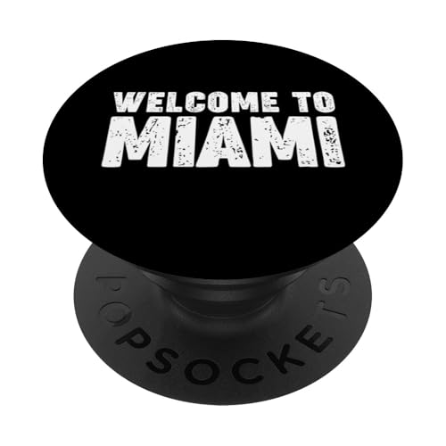 Welcome to Miami PopSockets Klebender PopGrip Welcome to Miami PopSockets Klebender PopGrip von Welcome to My City Tees