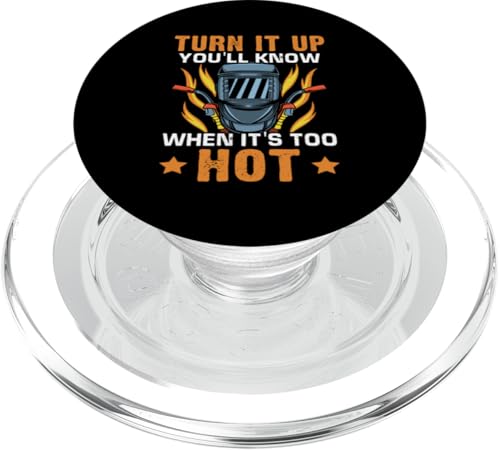 Dreh es lauter, du wirst wissen, wann es zu heiß ist PopSockets PopGrip für MagSafe Dreh es lauter, du wirst wissen, wann es zu heiß ist PopSockets PopGrip für MagSafe von Welder And Metalworking Designs For Locksmiths