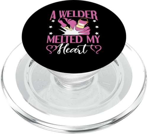 Ein Schweißer hat mein Herz zum Schmelzen gebracht PopSockets PopGrip für MagSafe Ein Schweißer hat mein Herz zum Schmelzen gebracht PopSockets PopGrip für MagSafe von Welder And Metalworking Designs For Locksmiths