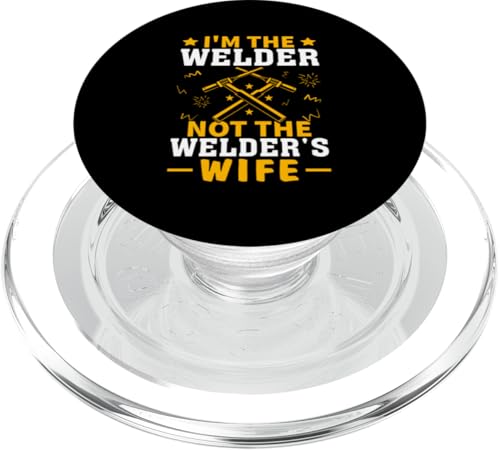 Ich bin der Schweißer, nicht die Frau des Schweißers PopSockets PopGrip für MagSafe Ich bin der Schweißer, nicht die Frau des Schweißers PopSockets PopGrip für MagSafe von Welder And Metalworking Designs For Locksmiths