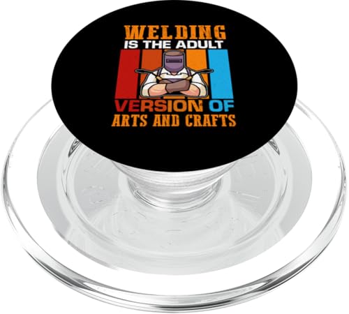 Schweißen ist die Erwachsenen-Version von Kunst und Handwerk PopSockets PopGrip für MagSafe Schweißen ist die Erwachsenen-Version von Kunst und Handwerk PopSockets PopGrip für MagSafe von Welder And Metalworking Designs For Locksmiths