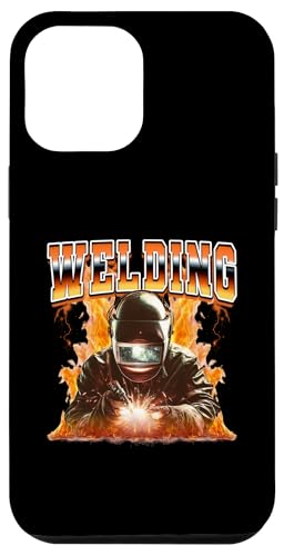 Schweißgerät Weld Flames Bootleg Style der 90er Hülle für iPhone 12 Pro Max von Welding Welder 90s Retro Bootleg Gifts