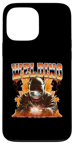 Schweißgerät Weld Flames Bootleg Style der 90er Hülle für iPhone 13 Pro Max von Welding Welder 90s Retro Bootleg Gifts