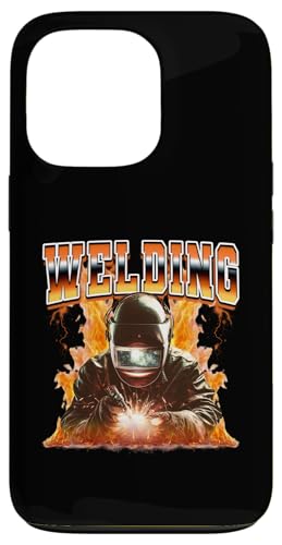 Schweißgerät Weld Flames Bootleg Style der 90er Hülle für iPhone 13 Pro von Welding Welder 90s Retro Bootleg Gifts