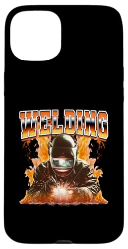 Schweißgerät Weld Flames Bootleg Style der 90er Hülle für iPhone 15 Plus von Welding Welder 90s Retro Bootleg Gifts