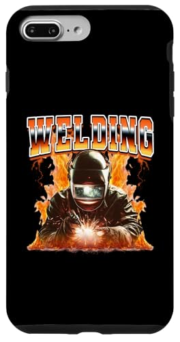 Schweißgerät Weld Flames Bootleg Style der 90er Hülle für iPhone 7 Plus/8 Plus von Welding Welder 90s Retro Bootleg Gifts