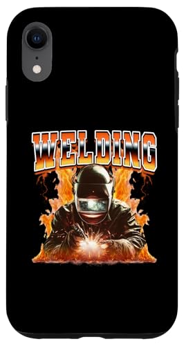 Schweißgerät Weld Flames Bootleg Style der 90er Hülle für iPhone XR von Welding Welder 90s Retro Bootleg Gifts