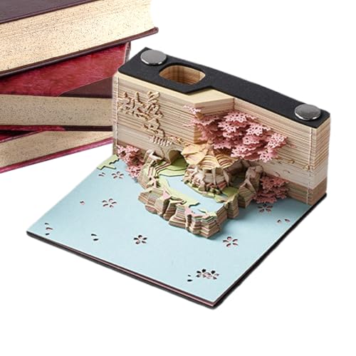Weldphur 3D Papier-Gravur Notizen,3D Notizblock Kalender | Gravurplaner Mehrzweck Vintage Design Notizblock für Büro Weihnachten Ostern Schreibtisch Weldphur 3D Papier-Gravur Notizen,3D Notizblock Kalender | Gravurplaner Mehrzweck Vintage Design Notizblock für Büro Weihnachten Ostern Schreibtisch von Weldphur