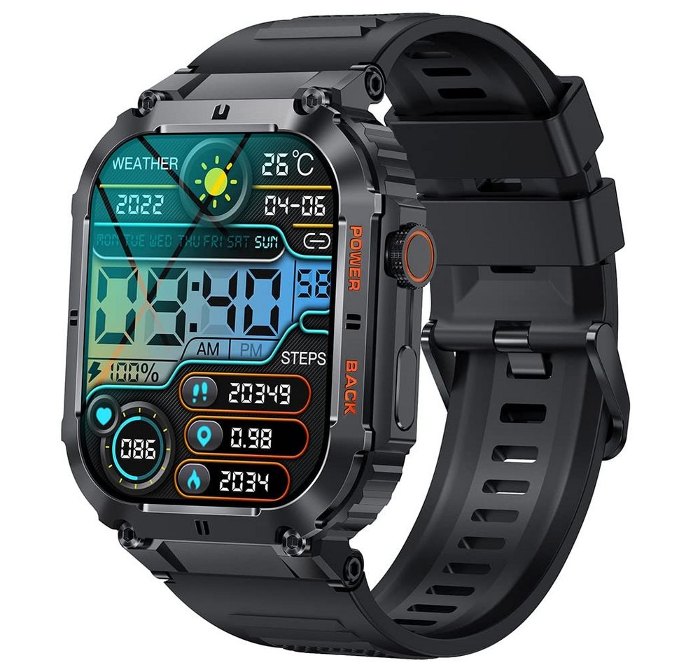 Welikera Smart Uhr mit Trainingsüberwachung,Schlafüberwachung,Bluetooth-Anrufen Smartwatch von Welikera