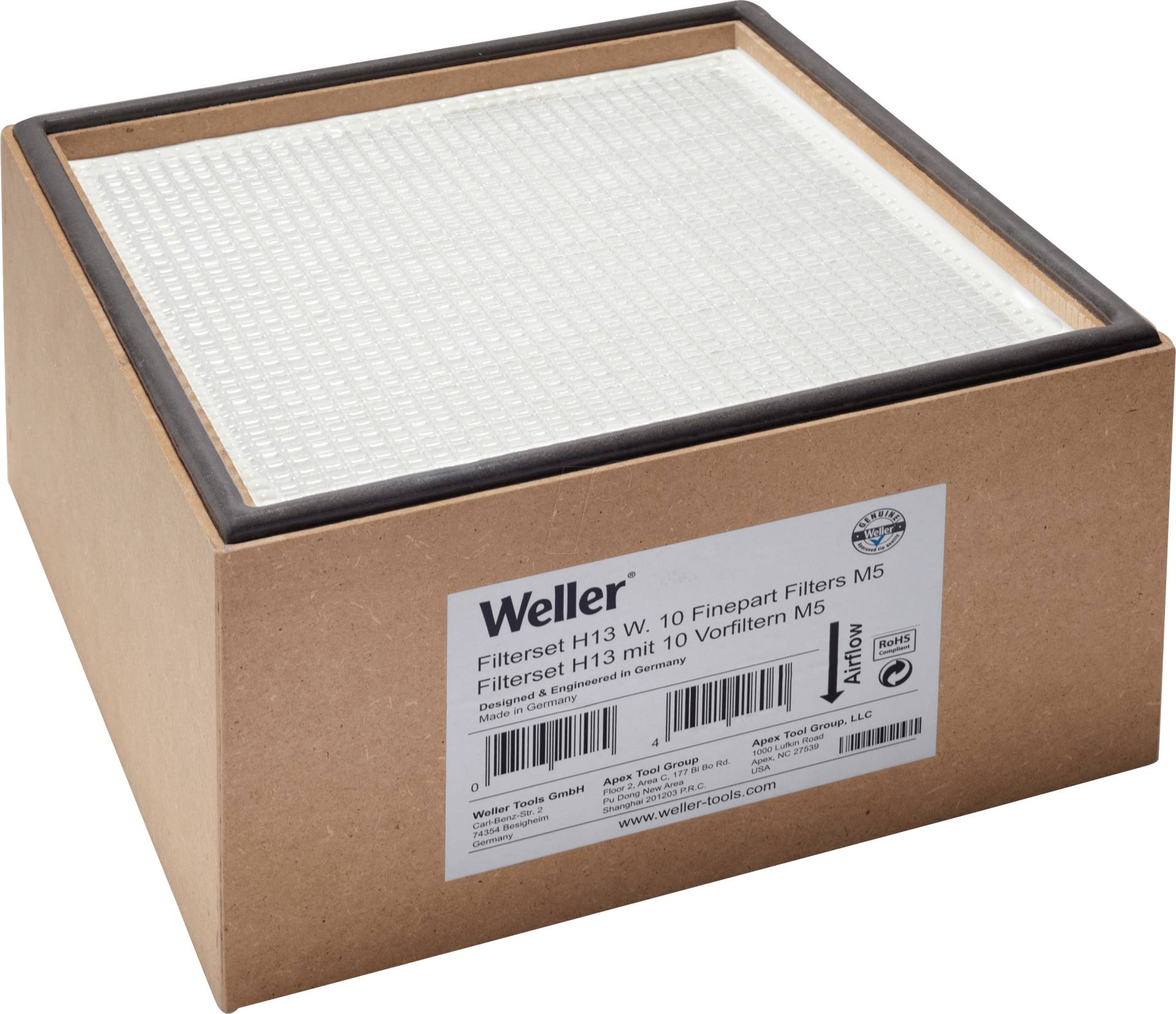WEL T0058762858 - Kompaktfilter mit 10 Vorfiltern F7 für ZeroSmog TL von Weller