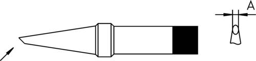 Weller 4PTAA8-1 Lötspitze Rundform, abgeschrägt Spitzen-Größe 1.6mm Inhalt 1St. von Weller