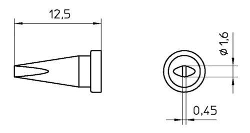 Weller LT ASL Lötspitze Meißelform Spitzen-Größe 0.45mm Spitzen-Länge 13mm Inhalt 1St. Weller LT ASL Lötspitze Meißelform Spitzen-Größe 0.45mm Spitzen-Länge 13mm Inhalt 1St. von Weller