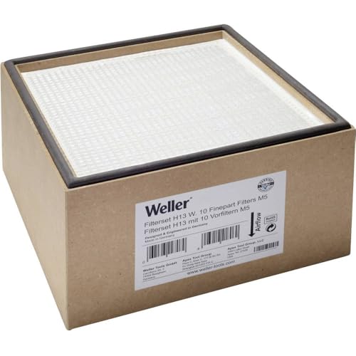 Weller T0058762701 Kompaktfilter: Partikelfilter H13 und Aktivkohlegranulat-Filter mit 10 Vorfiltern M5 für Zero Smog 2, Zero Smog EL, WFE 2ES / CS Rauchabsaugsysteme Weller T0058762701 Kompaktfilter: Partikelfilter H13 und Aktivkohlegranulat-Filter mit 10 Vorfiltern M5 für Zero Smog 2, Zero Smog EL, WFE 2ES / CS Rauchabsaugsysteme von Weller