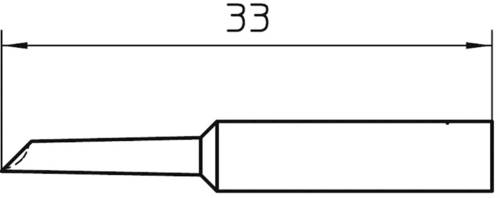 Weller XNT GW Lötspitze abgeschrägt 45° Spitzen-Größe 2mm Spitzen-Länge 33mm Inhalt 1St. von Weller