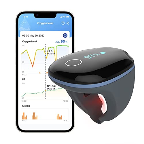 Fingertip Schlafmonitor, O-2ring Pulsoximeter zur Messung von SpO2 und Herzfrequenz, Sauerstoffsättigung messgerät Nachts, wiederaufladbar Blutsauerstoffmessgerät mit APP und PC Berichte Fingertip Schlafmonitor, O-2ring Pulsoximeter zur Messung von SpO2 und Herzfrequenz, Sauerstoffsättigung messgerät Nachts, wiederaufladbar Blutsauerstoffmessgerät mit APP und PC Berichte von Wellue