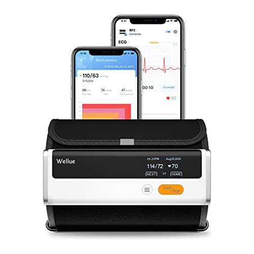 Wellue Armfit Plus Blutdruckmessgerät mit EKG-Funktion, Bluetooth Oberarm-Blutdruckmessgerät für Heimgebrauch Große Blutdruckmanschette, Kostenlose App für iOS & Android Wellue Armfit Plus Blutdruckmessgerät mit EKG-Funktion, Bluetooth Oberarm-Blutdruckmessgerät für Heimgebrauch Große Blutdruckmanschette, Kostenlose App für iOS & Android von Wellue