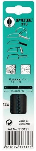 Puk Sägeblatt Blatt-L.150mm Blatt-B.6mm grob f.HO 12 St./Krt. Welotec von Welotec